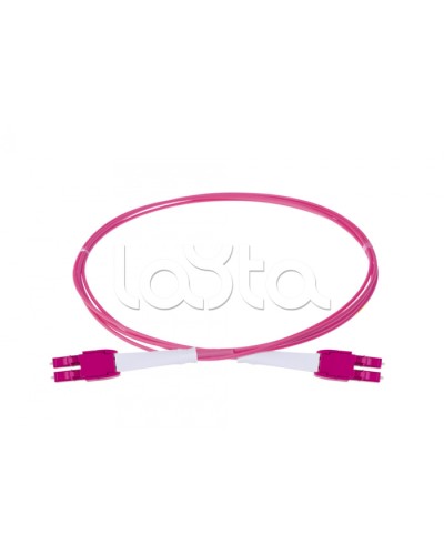 Оптический шнур HD, OM4, 2×50/125, дуплекс LC - дуплекс LC, UNIBOOT PUSH-PULL, 1 м Eurolan (41B-40-LC-LC-01) в Домодедово Патч-корды и пигтейлы Pintop.ru