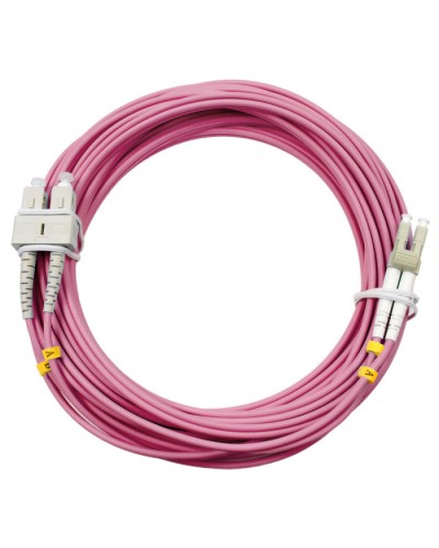 Шнур оптический duplex LC-SC 50/125 mm OM4 10м LSZH Cabeus FOP-50-OM4-LC-SC-10m в Домодедово Патч-корды оптические Pintop.ru