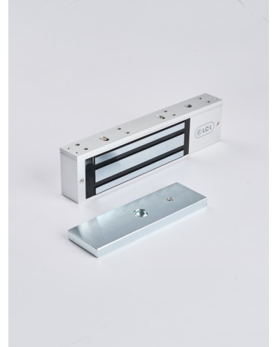 R-Lock RL-EM350-L0S - Электромагнитный замкок, 350кг, DC12/24B, цвет серебристый сатинированный алюминий RAL 7047 в Домодедово Электромагнитные замки Pintop.ru