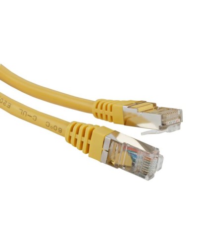 Патч-корд RJ45 - RJ45, 4 пары, FTP, категория 5е, 7 м, желтый LSZH LANMASTER LAN-PC45/S5E-7.0-YL в Домодедово Патч-корды и пигтейлы Pintop.ru