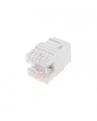 Модуль Keystone Jack RJ-45(8P8C), UTP неэкранированный, CAT 5e, тип 180 градусов, белый REXANT PRO 02-0060 в Домодедово Модули Keystone Pintop.ru