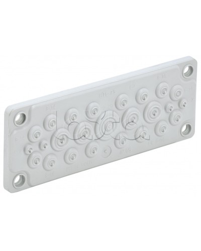 TITAN Ввод кабельный мембр. 25 отв. d=5-26мм IP65 серый IEK (TI-00D-MC-025-65) в Домодедово Аксессуары для стоек и шкафов Pintop.ru