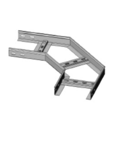 Угол горизонтальный 90° 300х50 (1,2) для лестничного лотка ПожТехКабель (650-502) в Домодедово Кабельные лотки Pintop.ru