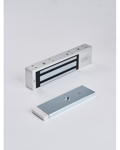 R-Lock RL-EM350-LSS - Электромагнитный замкок, 350кг, DC12/24B, цвет серебристый сатинированный алюминий RAL 7047, два датчика втроены в корпус замка: датчик Холла и магнито-контактный датчик в Домодедово Электромагнитные замки Pintop.ru