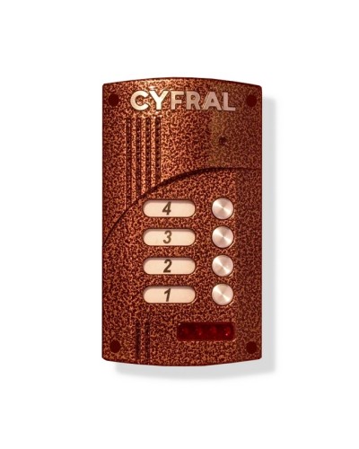 Малоабонентный блок вызова прямой адресации Цифрал M-4.1M в Домодедово Блоки вызова многоабонентные Pintop.ru