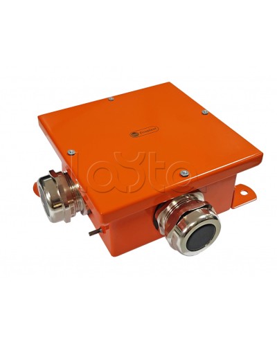 Экопласт SMB165 Коробка металл, огн. E-110,о/п 164х164х65, IP66, 5P, (0,15-2,5 мм2), оранж. в Домодедово Распределительные коробки Pintop.ru
