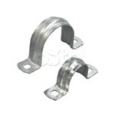 Скоба оцинкованная с двумя отверстиями для трубы D16мм, м.о.6,5-5,0мм (1уп=100шт) Экопласт (43616P)