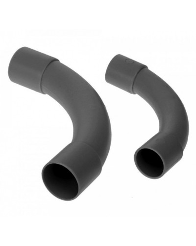 Соединитель угловой черный д16 (5шт/600шт уп/кор) Промрукав (PR13.0169) в Домодедово Повороты, муфты, тройники Pintop.ru