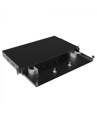 Оптическая полка выдвижная, без лицевой панели, неукомплектованная, 1U,черная DKC RNFPE1U24 в Домодедово Кроссы оптические Pintop.ru