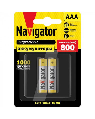 Аккумулятор Navigator 94 461 NHR-800-HR03-BP2 в Домодедово Электротехническое оборудование Pintop.ru