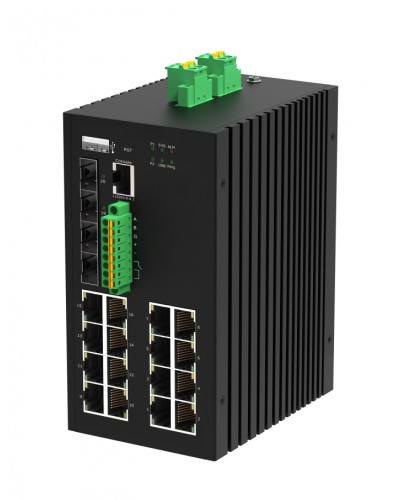 Управляемый промышленный L2+ коммутатор Gigalink GL-SW-G207-16P4ST-I(BT) в Домодедово Коммутаторы Pintop.ru