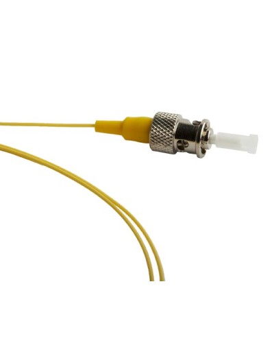 Пигтейл одномодовый оптический SM 9/125 (OS2), ST/UPC, 1 м, LSZH Hyperline FPT-B9-9-ST/UR-1M-LSZH-YL в Домодедово Пигтейлы Pintop.ru
