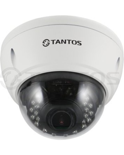 IP-камера видеонаблюдения уличная купольная Tantos TSi-Ve25VPA (2.8-12) в Домодедово IP-камеры Pintop.ru