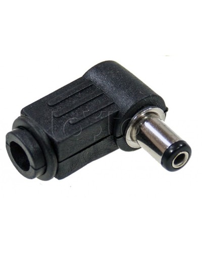 Разъем питания штекер 2.1х5.5x10мм угловой (50шт/уп) REXANT 14-0312 в Домодедово Коннекторы Pintop.ru