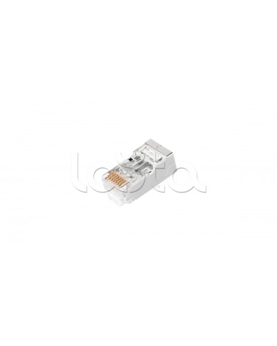 Коннектор NIKOMAX RJ45/8P8C под витую пару, Кат.5е (Класс D), уп-ка 100шт. (NMC-RJ88RZ50SD1-PT-100) в Домодедово Коннекторы и разъемы Pintop.ru