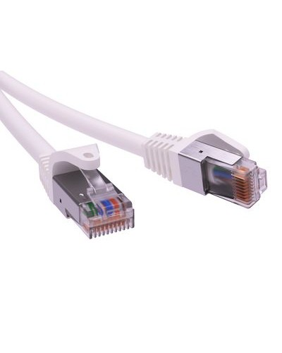 Патч-корд экранированный CAT6 F/UTP 4х2, LSZH, белый, 5м DKC RN6FU4550WH в Домодедово Патчкорды (медные) Pintop.ru