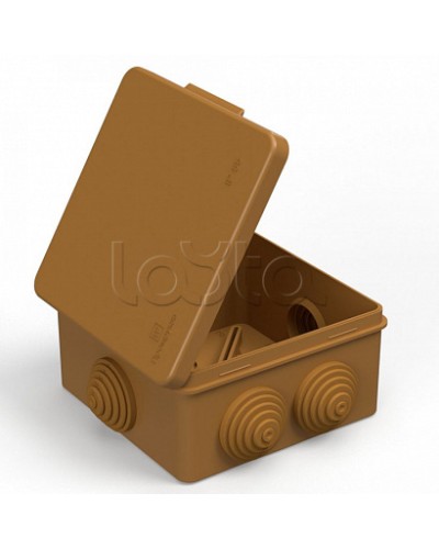 Коробка распределительная 40-0302-8001 для прямого монтажа безгалогенная (HF) бук 100х100х50 (60шт/кор) Промрукав в Домодедово Распределительные коробки Pintop.ru