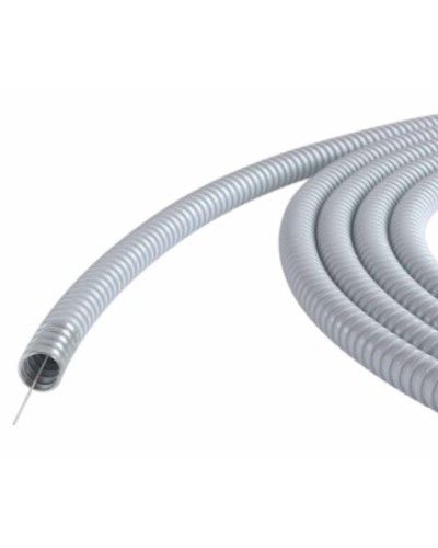 Металлорукав DN 15мм в ПВХ изоляции, Dвн 15,5 мм, Dнар 19,5, с протяжкой, 100 м, цвет серый DKC 6071R-015100P в Домодедово Металлорукав Pintop.ru