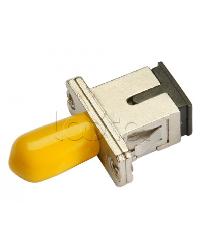 Соединитель проходной ST-SC, SM(для одномодового кабеля), simplex Cabeus ST-SC-SM в Домодедово Проходные адаптеры и розетки оптические Pintop.ru