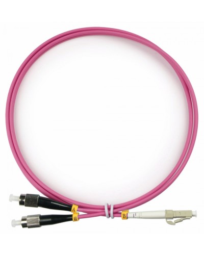 Шнур оптический duplex LC-FC 50/125 mm OM4 1м LSZH Cabeus FOP-50-OM4-LC-FC-1m в Домодедово Патч-корды оптические Pintop.ru