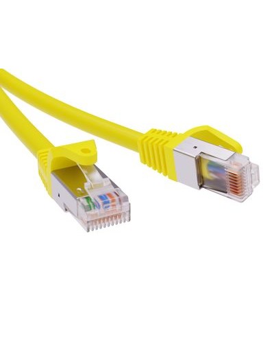 Патч-корд экранированный CAT6 F/UTP 4х2, LSZH, желтый, 7м DKC RN6FU4570YL в Домодедово Патчкорды (медные) Pintop.ru