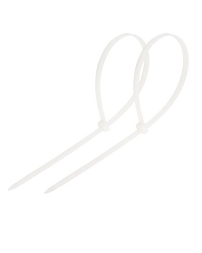 Хомут-стяжка нейлоновый 250x3.6 мм белый (100шт/уп) REXANT 07-0250 в Домодедово Стяжки-хомуты Pintop.ru