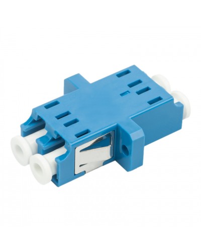 Адаптер оптический проходной LC-LC, OS2, дуплекс (duplex), синий Datarex DR-541102 в Домодедово Коммутационные изделия Pintop.ru