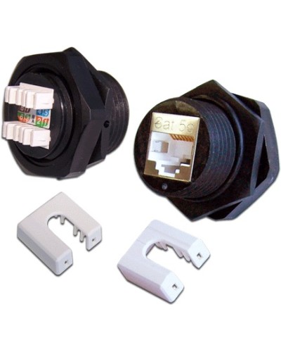 Индустриальный модуль Keystone, RJ45, cat.5e, STP, 180 градусов, IP68 LANMASTER (LAN-OK45S5E/180-WP) в Домодедово Коммутационные изделия Pintop.ru