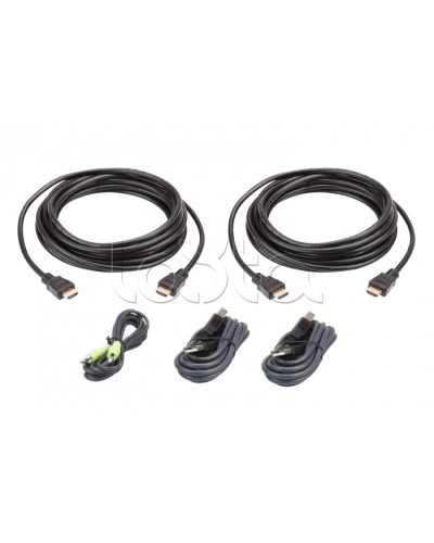 Комплект кабелей USB, HDMI, Dual Display для защищенного KVM-переключателя (3м) ATEN 2L-7D03UHX5 в Домодедово Видеоусилители, Модуляторы, Делители Pintop.ru