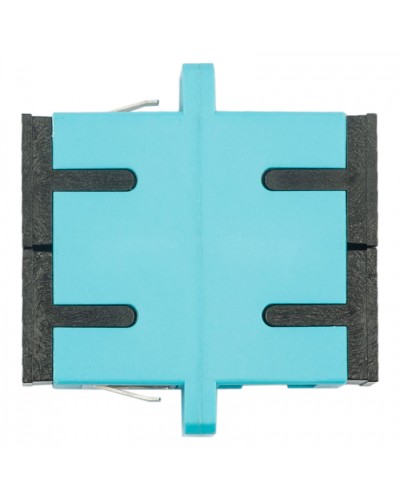 Адаптер оптический проходной SC-SC, OM3, дуплекс (duplex), бирюзовый Datarex DR-541023 в Домодедово Коммутационные изделия Pintop.ru