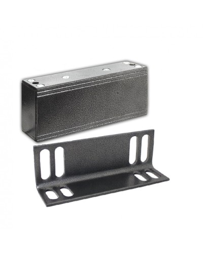 Замок электромагнитный Олевс М2-500 с уголком серебряный антик в Домодедово Электромагнитные замки Pintop.ru