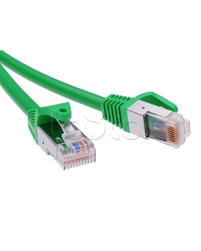 Патч-корд экранированный CAT6 F/UTP 4х2, LSZH, зелёный, 10м DKC RN6FU4500GN в Домодедово Патчкорды (медные) Pintop.ru