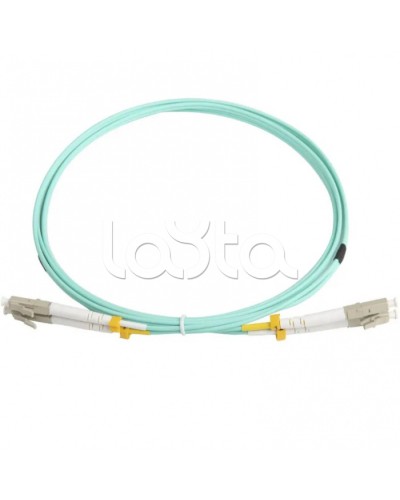 Патч-корд волоконно-оптический MM 50/125(OM3), LC-LC, duplex, LSZH, 2 м Hyperline FC-D2-503-LC/PR-LC/PR-H-2M-LSZH-AQ (FC-503-LC-LC-10G-2M) в Домодедово Патч-корды оптические Pintop.ru