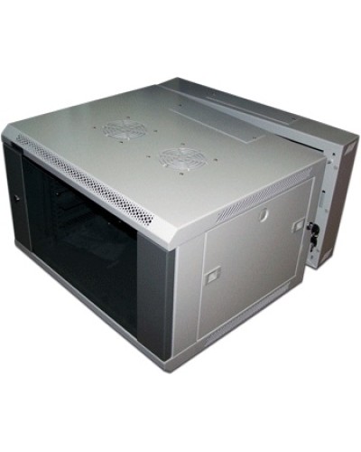 Шкаф настенный серии Pro, 3-секционный, 6U 600x600, металлическая дверь TWT-CBW3M-6U-6x6-GY в Домодедово Аксессуары для стоек и шкафов Pintop.ru