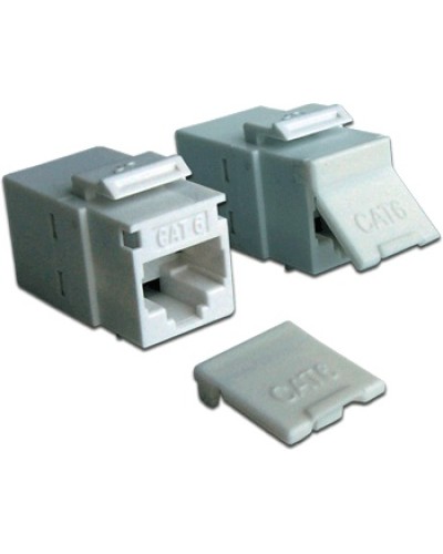 Повторитель портов RJ-45, неэкранированный, кат.6, формата Keystone, белый LANMASTER LAN-KCP45U6-WH в Домодедово Проходные адаптеры Pintop.ru