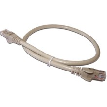 Патч-корд RJ45 - RJ45, 4 пары, UTP, категория 6, 5 м, серый LANMASTER LAN6-45-45-5.0-GY