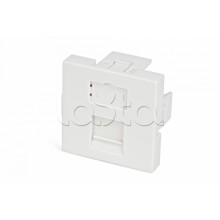 Вставка 45x45 (аналог Mosaic) для 1 модуля формата Keystone Jack, со шторкой Hyperline SIP2-1K-M45-45