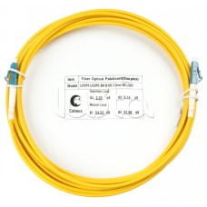 Шнур оптический simplex LC-LC 9/125 sm 5м LSZH Cabeus FOP(s)-9-LC-LC-5m