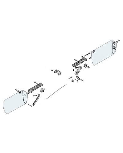 Механизм нижний профиля DF Came 119RIR228 в Домодедово Запчасти для шлагбаумов и автоматики Pintop.ru