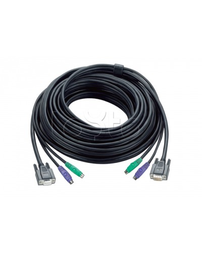 КВМ-кабель с интерфейсами PS/2, VGA (5м) ATEN 2L-1005P в Домодедово Видеоусилители, Модуляторы, Делители Pintop.ru