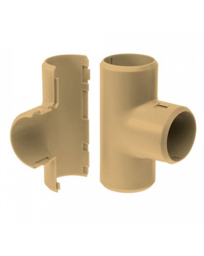 Тройник разборный сосна д20 (5шт/400шт уп/кор) Промрукав (PR13.0252) в Домодедово Повороты, муфты, тройники Pintop.ru