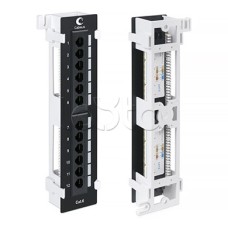 Патч-панель настенная, 12 портов RJ-45 Cabeus (PL-12-CAT.6-WL-DUAL IDC)
