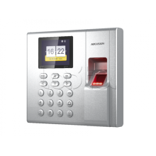 Терминал доступа со встроенными считывателями Mifare карт и отпечатков пальцев Hikvision DS-K1T8003MF