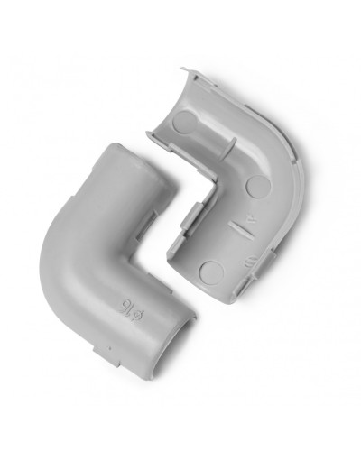 Угол 90° соединительный для труб 16мм, ПожТехКабель 703-001 в Домодедово Повороты, муфты, тройники Pintop.ru