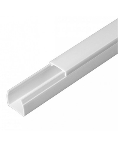 Кабель-канал белый 2-й замок в п/э 16х16 (84 м/уп) Промрукав (PR03.0048) в Домодедово Кабель-канал Pintop.ru