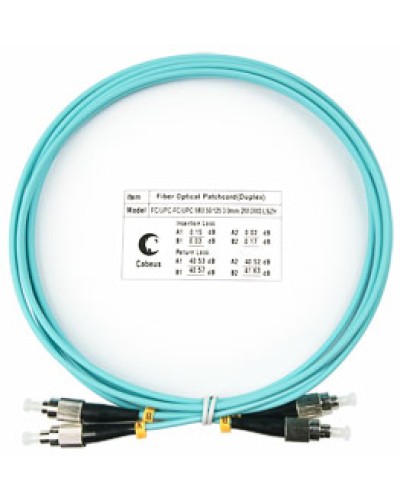 Шнур оптический duplex FC-FC 50/125 mm OM3 1,5м LSZH Cabeus FOP-50-FC-FC-1,5m в Домодедово Патч-корды и пигтейлы Pintop.ru