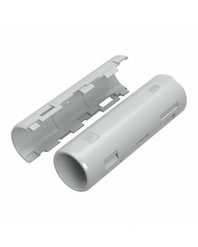 Муфта разборная d20 мм атмосферостойкая серая (10шт/320шт уп/кор) Промрукав (PR13.0430) в Домодедово Повороты, муфты, тройники Pintop.ru