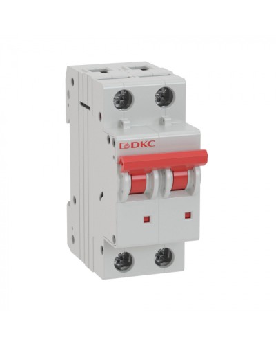 Выключатель автоматический модульный YON MD63 2P 10А C 6kA DKC (MD63-2C10-6) в Домодедово Электротехническое оборудование Pintop.ru
