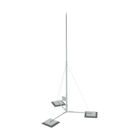 Вольностоящая молниеприемная мачта составная H4,5 м HD КМ-Профиль (VMR-H4.5 HD)