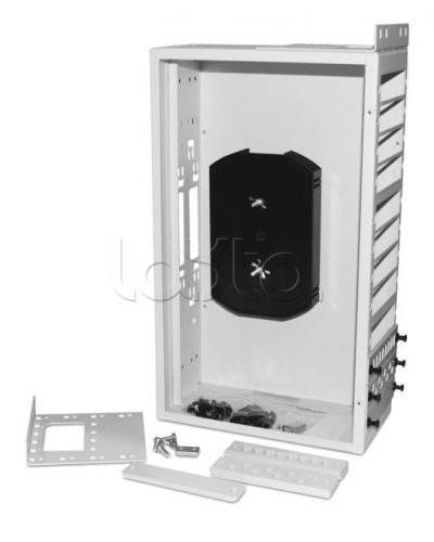 Бокс оптический универсальный 19 Hyperline FO-19R-3U-12xSLT-W140H42-96UN-GY в Домодедово Коммутационные изделия Pintop.ru